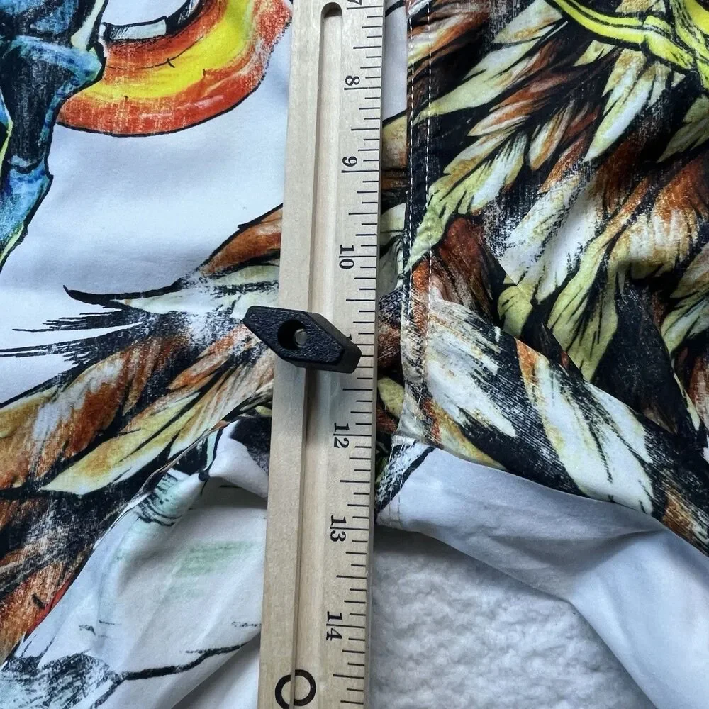 VTG O’Neill Board Shorts Mens 38 Super Freak Tattoo Skull AOP Surfer Y2K Grunge